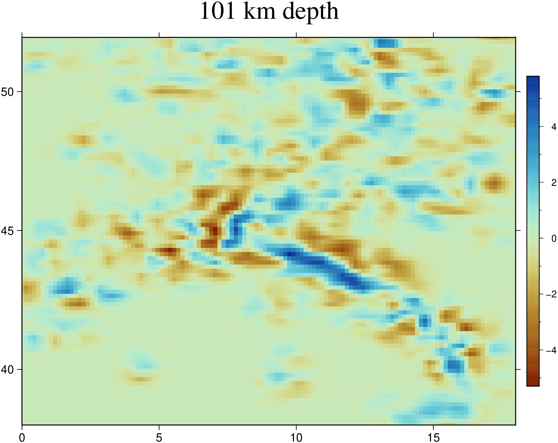 The anomaly at 101 km depth